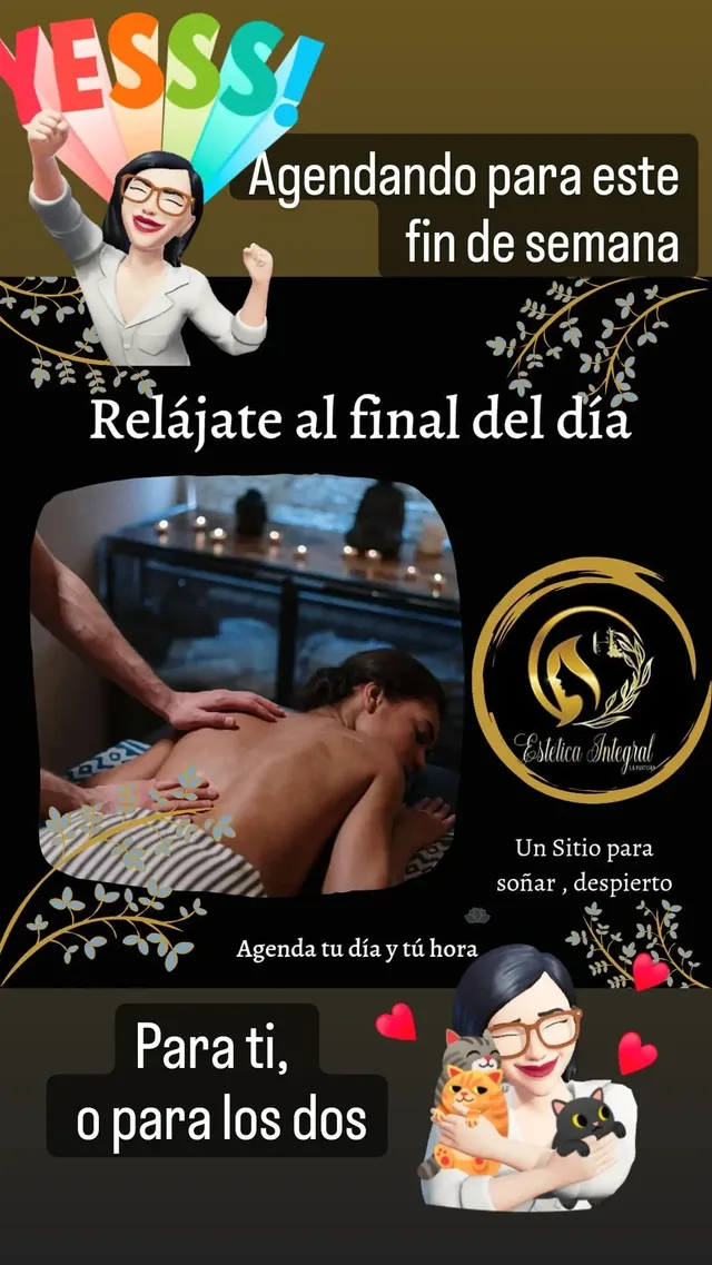 Horario Nocturno. Para disfrutar tu Masaje Relajante. * Masaje Exprés*