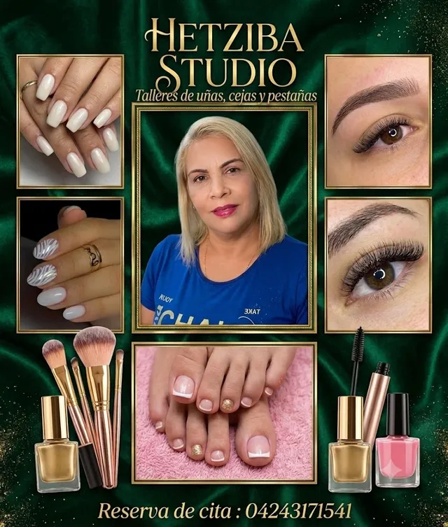 Servicios de uñas, cejas, pestañas y peluquería