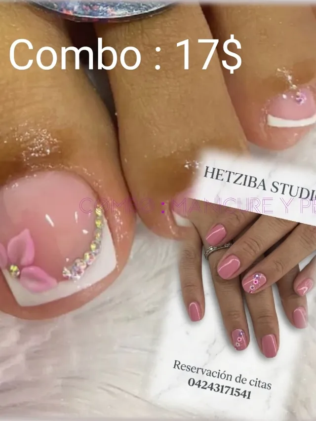 Manicure y pedicure con hidratación profunda